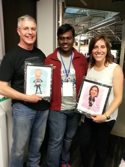 With the Developer Relations team at Google, people I had known only through email until then.