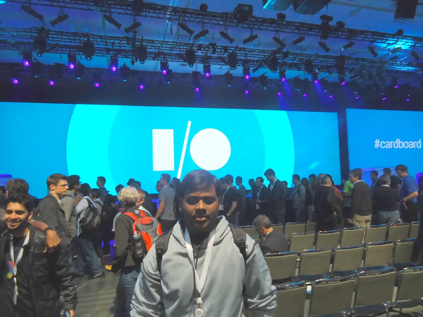At Google I/O 2014 in San Francisco, as an invited guest of Google.